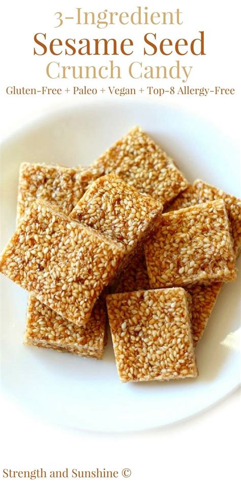 How many calories are in sesame candy - calories, carbs, nutrition