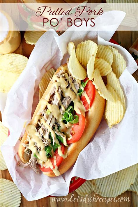 How many calories are in shredded pork po' boy - calories, carbs, nutrition