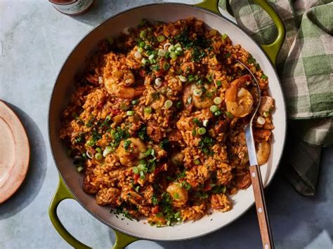 How many calories are in shrimp and andouille jambalaya - calories, carbs, nutrition