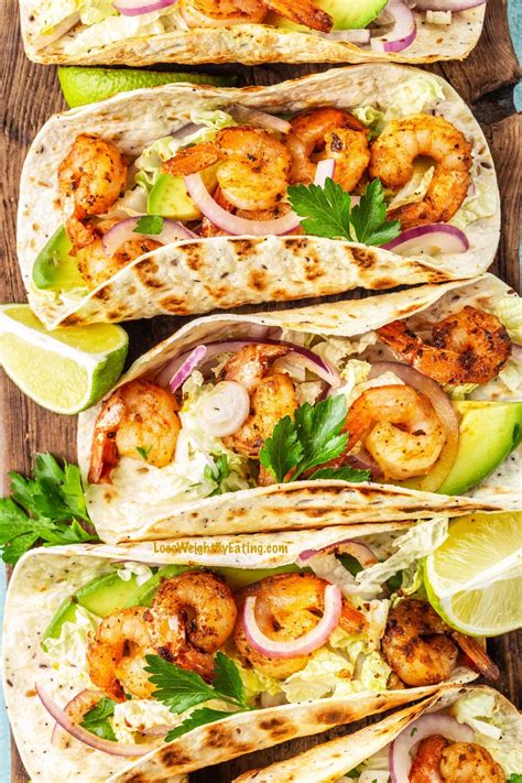 How many calories are in shrimp and zucchini tacos - calories, carbs, nutrition