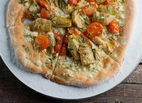 How many calories are in shrimp artichoke and feta pizza - calories, carbs, nutrition