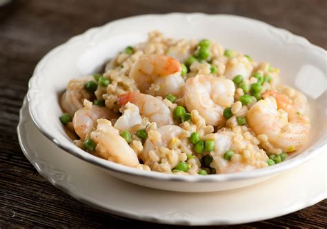 How many calories are in shrimp barley risotto & vegetables - calories, carbs, nutrition