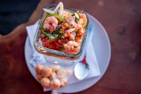 How many calories are in shrimp ceviche - calories, carbs, nutrition