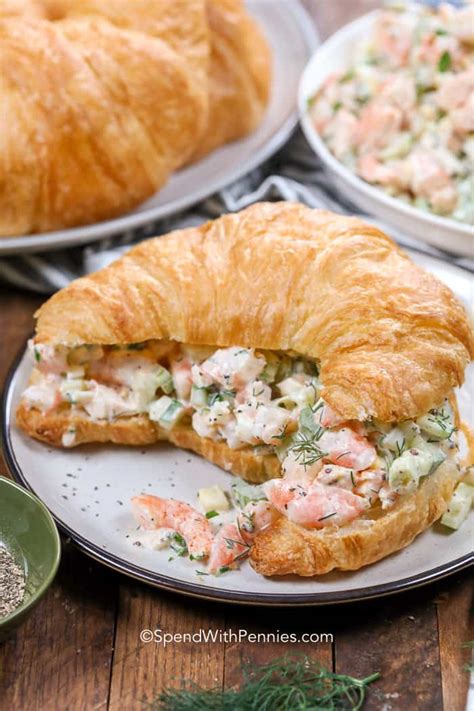 How many calories are in shrimp salad on croissant (52187.23) - calories, carbs, nutrition