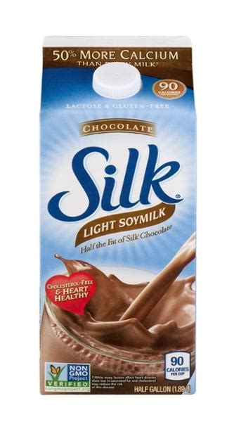 How many calories are in silk light chocolate, soymilk - calories, carbs, nutrition