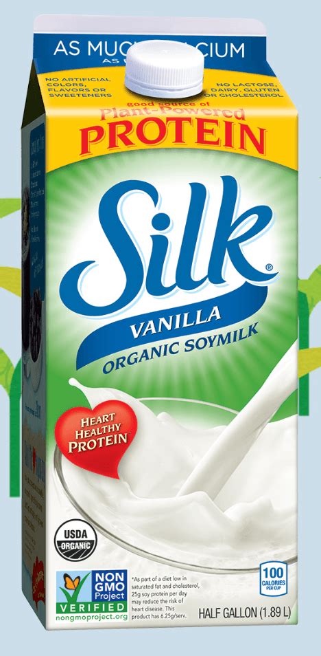 How many calories are in silk plain, soymilk - calories, carbs, nutrition