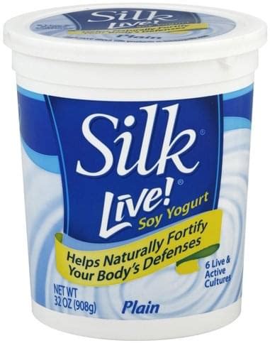 How many calories are in silk plain soy yogurt - calories, carbs, nutrition