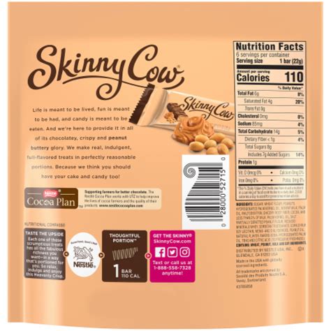 How many calories are in skinny cow heavenly crisp - calories, carbs, nutrition