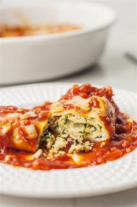 How many calories are in skinny lasagna rolls - calories, carbs, nutrition