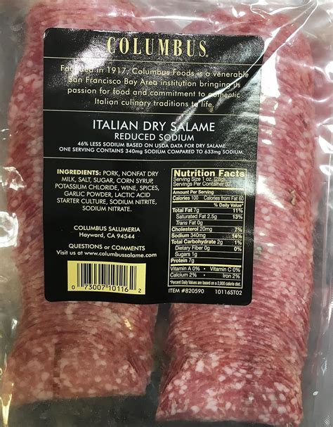 How many calories are in sliced genoa salami (48144.24) - calories, carbs, nutrition