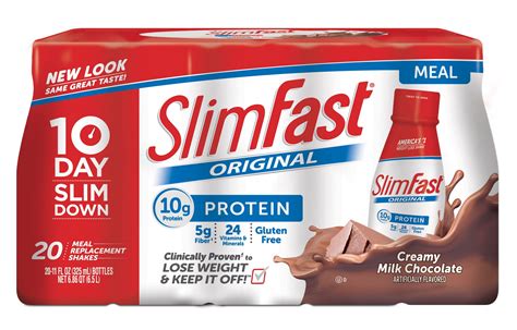 How many calories are in slim fast creamy chocolate shake - calories, carbs, nutrition