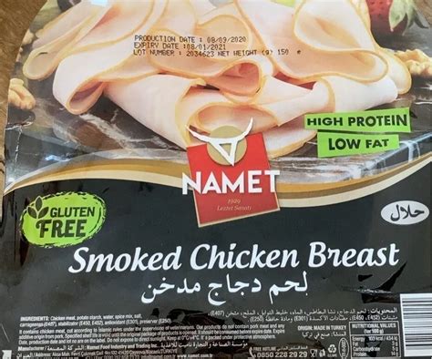 How many calories are in smoked chicken breast - calories, carbs, nutrition