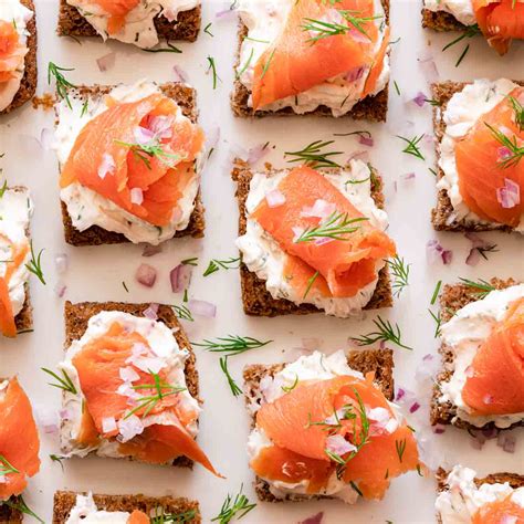 How many calories are in smoked salmon and egg canapes - calories, carbs, nutrition