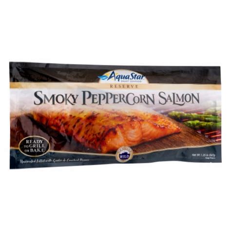 How many calories are in smoky peppercorn salmon - calories, carbs, nutrition