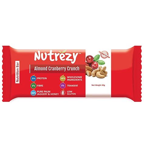 How many calories are in snack bar - cranberry crunch - calories, carbs, nutrition