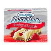 How many calories are in snack bars - strawberry cheesecake - calories, carbs, nutrition