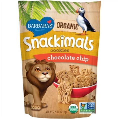 How many calories are in snackimals, chocolate chip - calories, carbs, nutrition