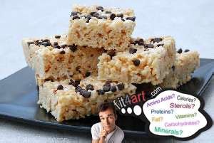 How many calories are in snacks, crisped rice bar, chocolate chip - calories, carbs, nutrition