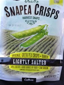 How many calories are in snapea crisps - calories, carbs, nutrition