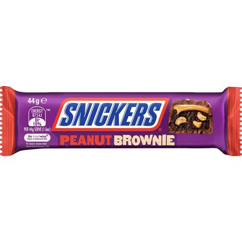 How many calories are in snicker brownies with peanuts - calories, carbs, nutrition