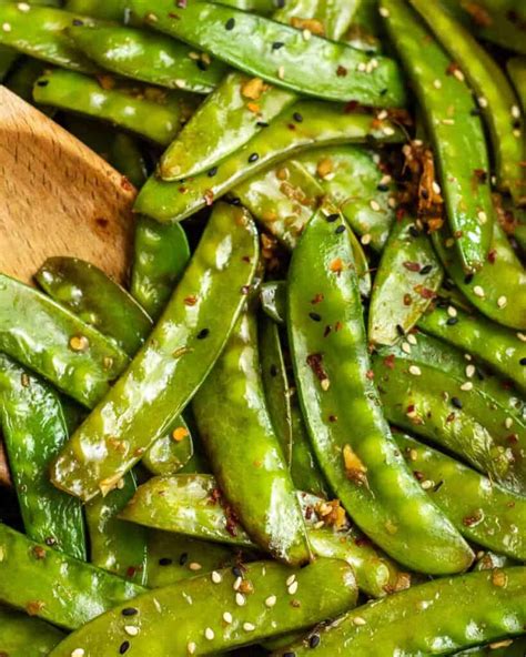 How many calories are in snow peas stir fry cantonese 1/2 cup - calories, carbs, nutrition