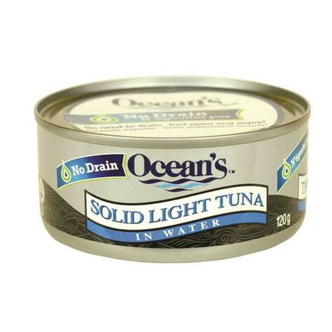 How many calories are in solid light tuna (no drain) - calories, carbs, nutrition