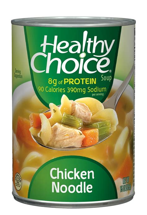 How many calories are in soup, healthy choice chicken noodle soup, canned - calories, carbs, nutrition