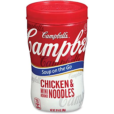 How many calories are in soup at hand, chicken withmini noodles, campbell's - calories, carbs, nutrition