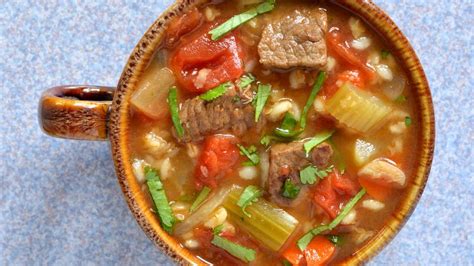 How many calories are in soup beef barley (bostwick) - calories, carbs, nutrition