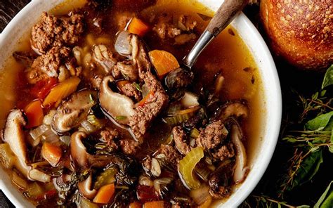 How many calories are in soup beef mushroom barley 8 oz - calories, carbs, nutrition