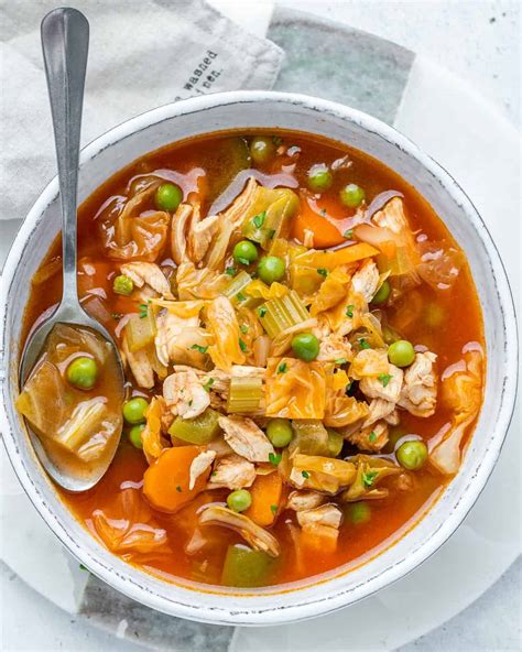 How many calories are in soup chicken cabbage & chickpea 3cs campbells 16 oz - calories, carbs, nutrition