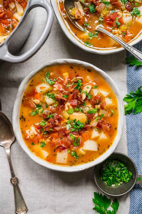 How many calories are in soup chowder manhattan clam 6 oz - calories, carbs, nutrition