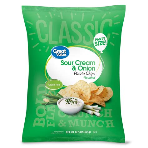 How many calories are in sour cream and onion potato chips (20 chips) - calories, carbs, nutrition