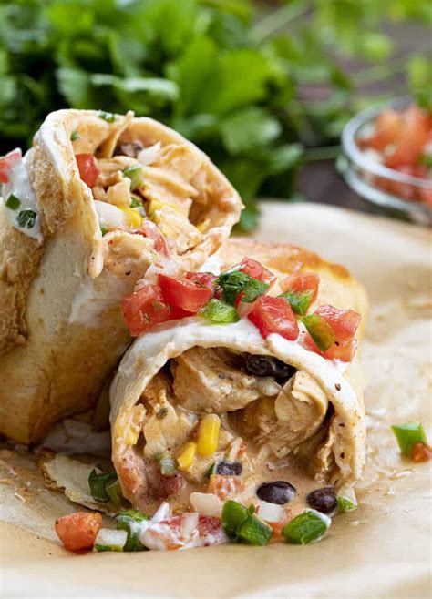 How many calories are in southwest chicken burritos - calories, carbs, nutrition