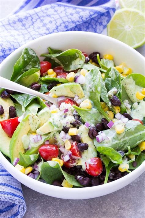 How many calories are in southwest spinach salad - calories, carbs, nutrition