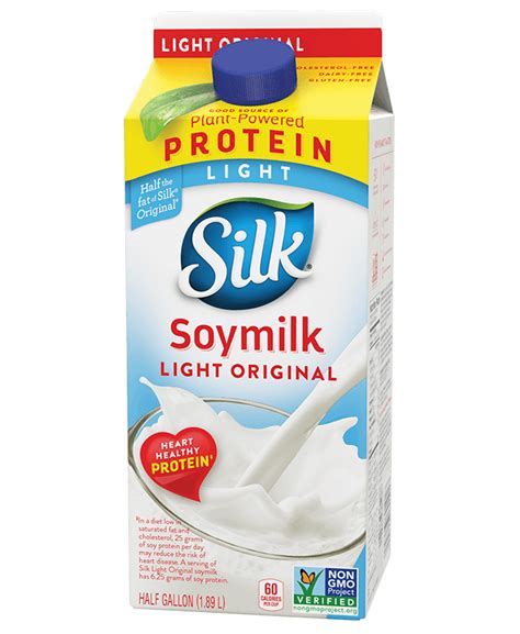 How many calories are in soymilk, light (silk) - calories, carbs, nutrition