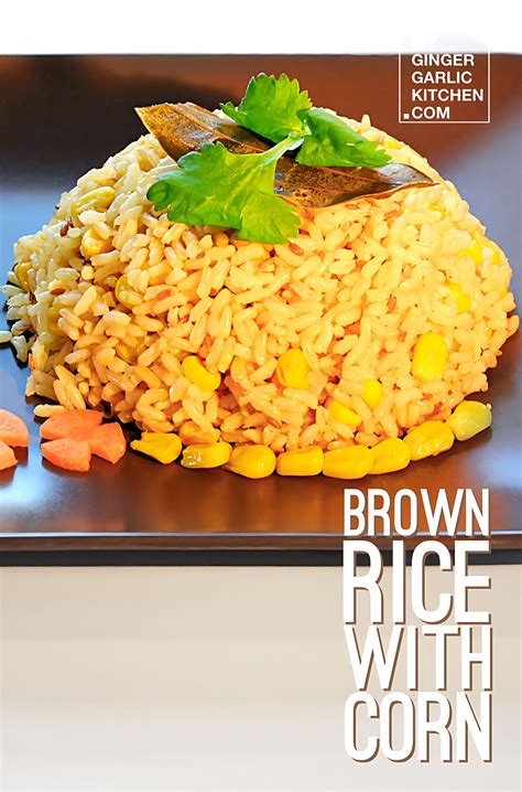 How many calories are in spiced brown rice with corn - calories, carbs, nutrition