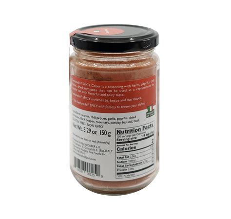 How many calories are in spicier aromatic salt - calories, carbs, nutrition