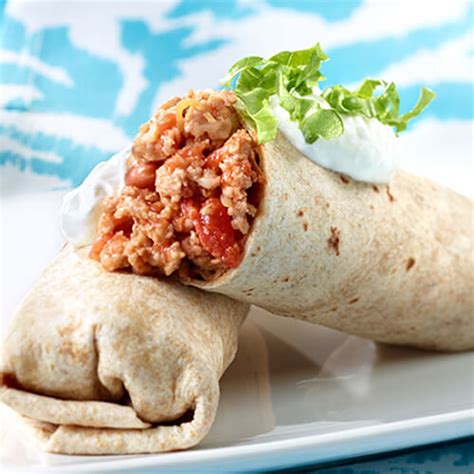 How many calories are in spicy turkey burrito 8