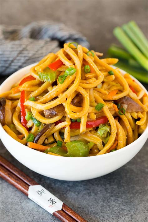 How many calories are in spicy vegetable lo mein - calories, carbs, nutrition