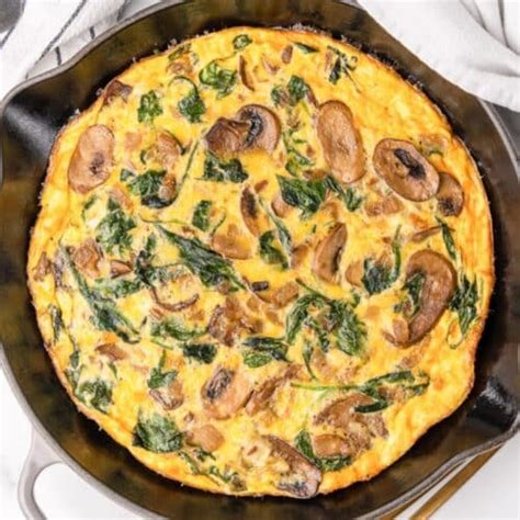 How many calories are in spinach and mushroom frittata (8428.0) - calories, carbs, nutrition