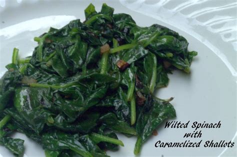 How many calories are in spinach frozen leaf caramelized shallots wilted #12 scoop - calories, carbs, nutrition