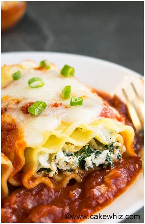 How many calories are in spinach lasagna rolls - calories, carbs, nutrition