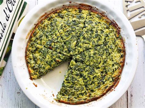 How many calories are in spinach quiche - calories, carbs, nutrition