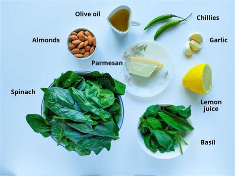 How many calories are in spinach with almonds and lemon zest - calories, carbs, nutrition