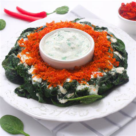 How many calories are in spinach with roasted red peppers - calories, carbs, nutrition