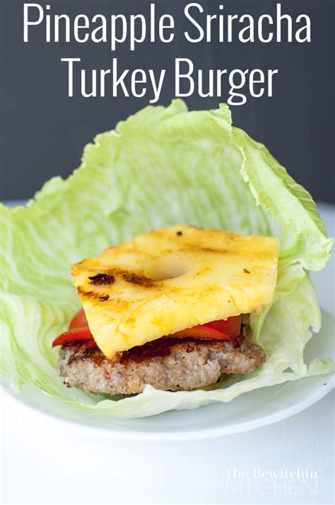 How many calories are in sriracha pineapple burger - calories, carbs, nutrition