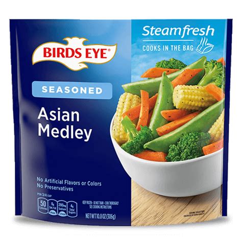 How many calories are in steam fresh asian medley - calories, carbs, nutrition