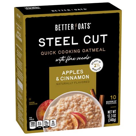 How many calories are in steel cut oatmeal with apples & walnuts - calories, carbs, nutrition