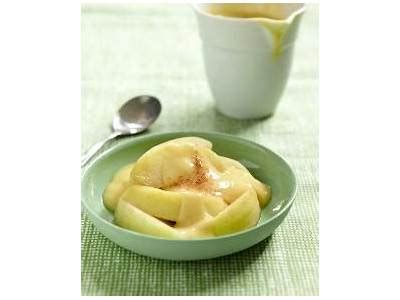 How many calories are in stewed apple and custard - calories, carbs, nutrition